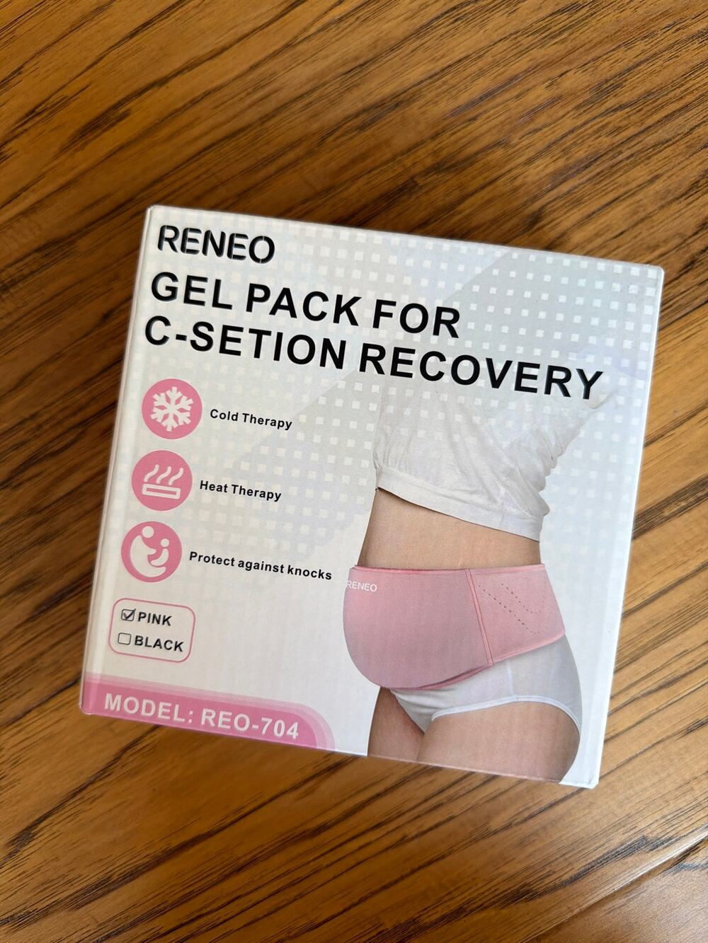 Brand New Reneo Gel Pack for C-Section Recovery in Pink